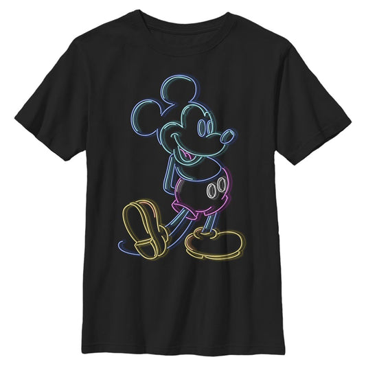 Boy's Disney Neon Mickey T-Shirt