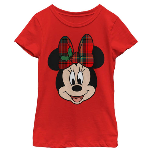 Girl's Disney Big Minnie Holiday T-Shirt