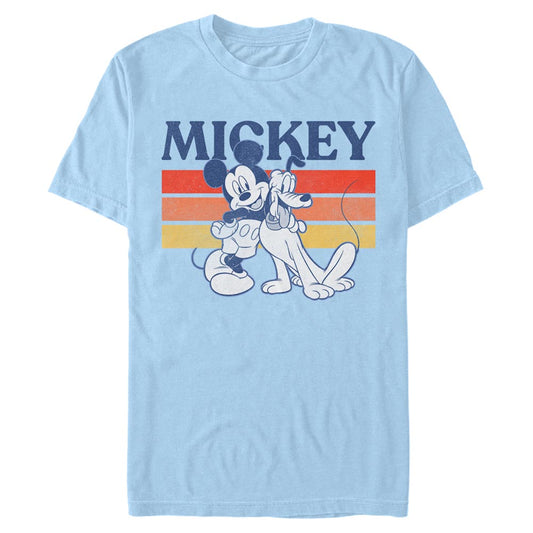 Men's Disney Retro Pluto and Mickey Mouse T-Shirt