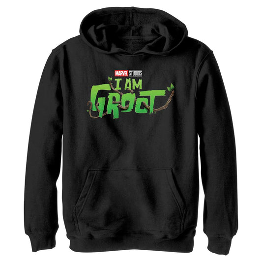 Boy's Marvel Groot Main Logo Lightweight Hoodie