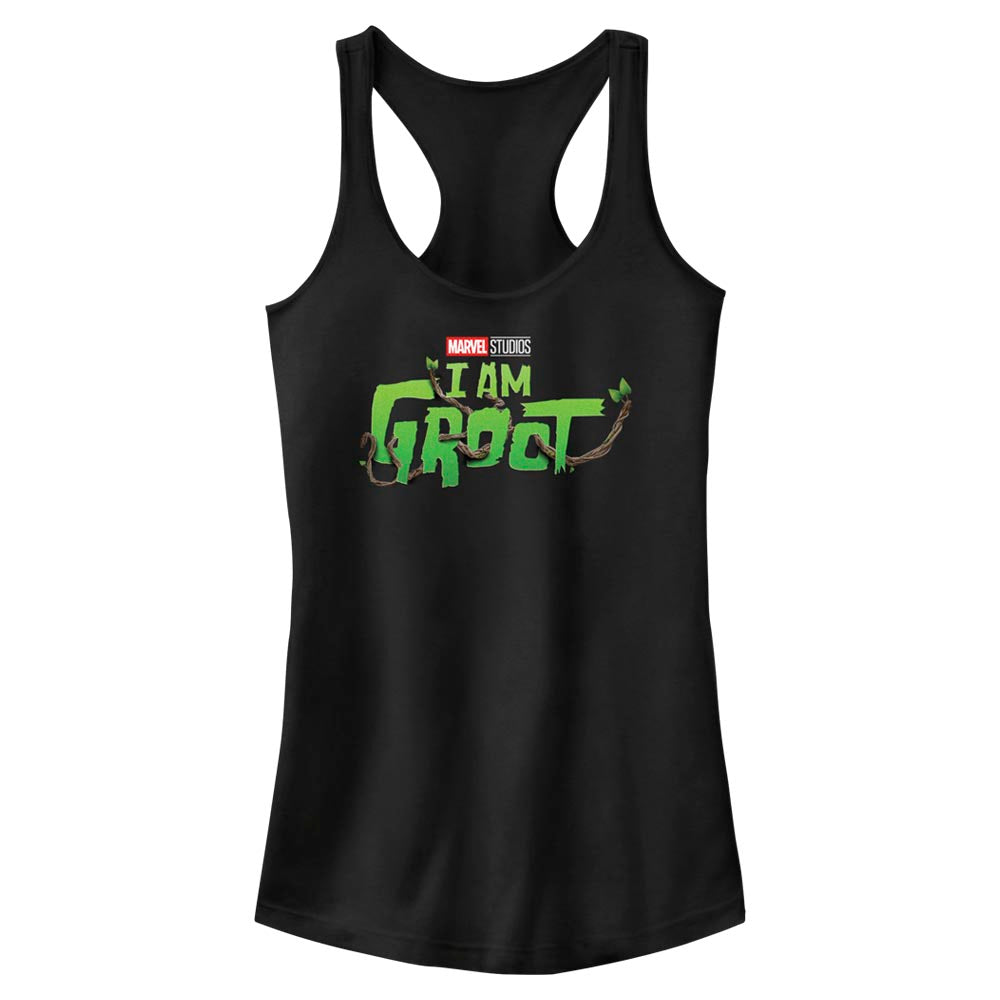 Junior's Marvel Groot Main Logo Tank Top