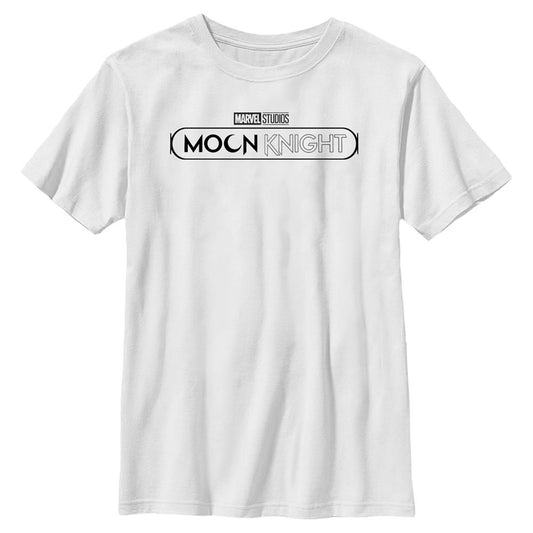 Boy's Marvel Moon Knight Black Logo T-Shirt