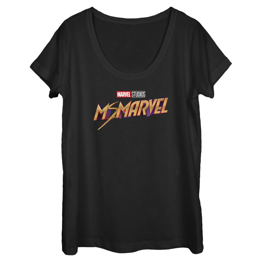 Women's Marvel Classic Logo Scoop Neck T-Shirt