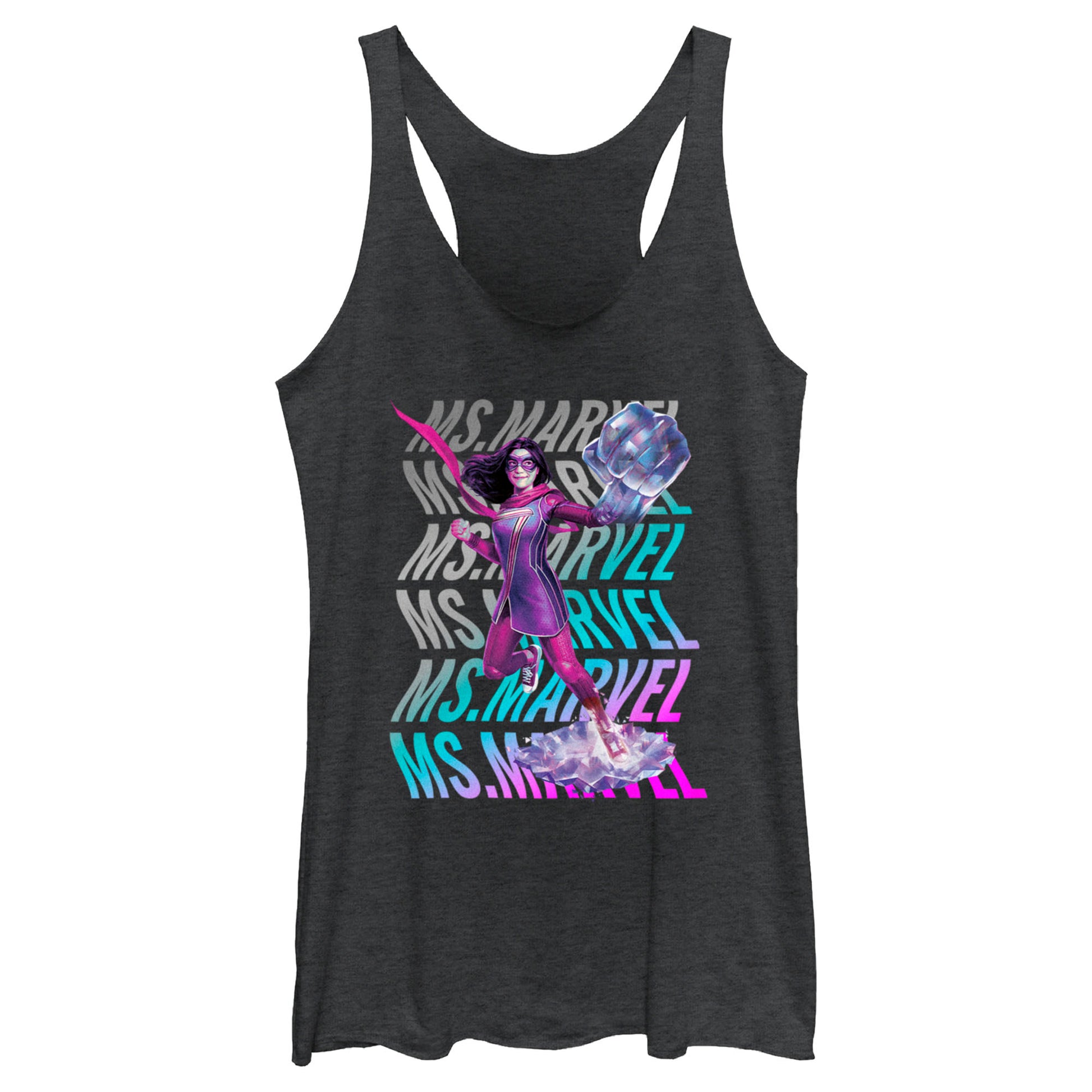 Junior's Marvel Marvel Wave Tank Top