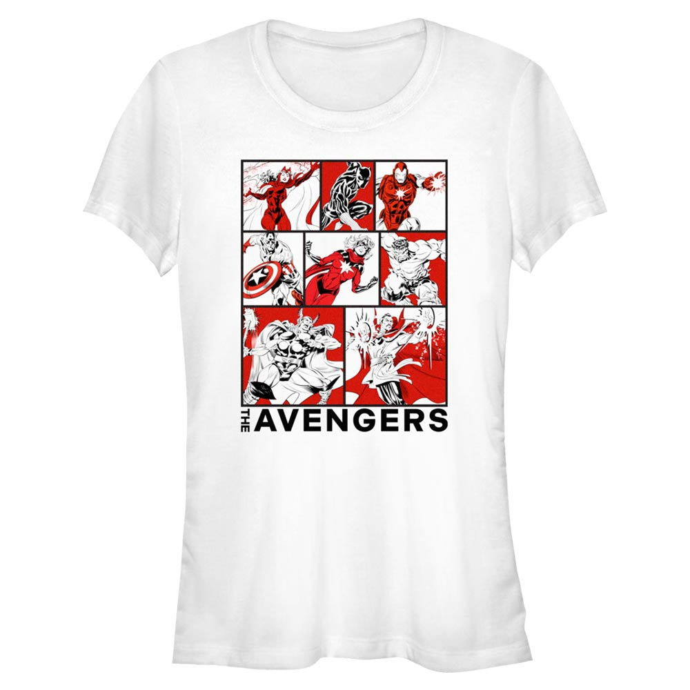 Junior's Marvel Avengers Classic The Avengers BoxUp T-Shirt