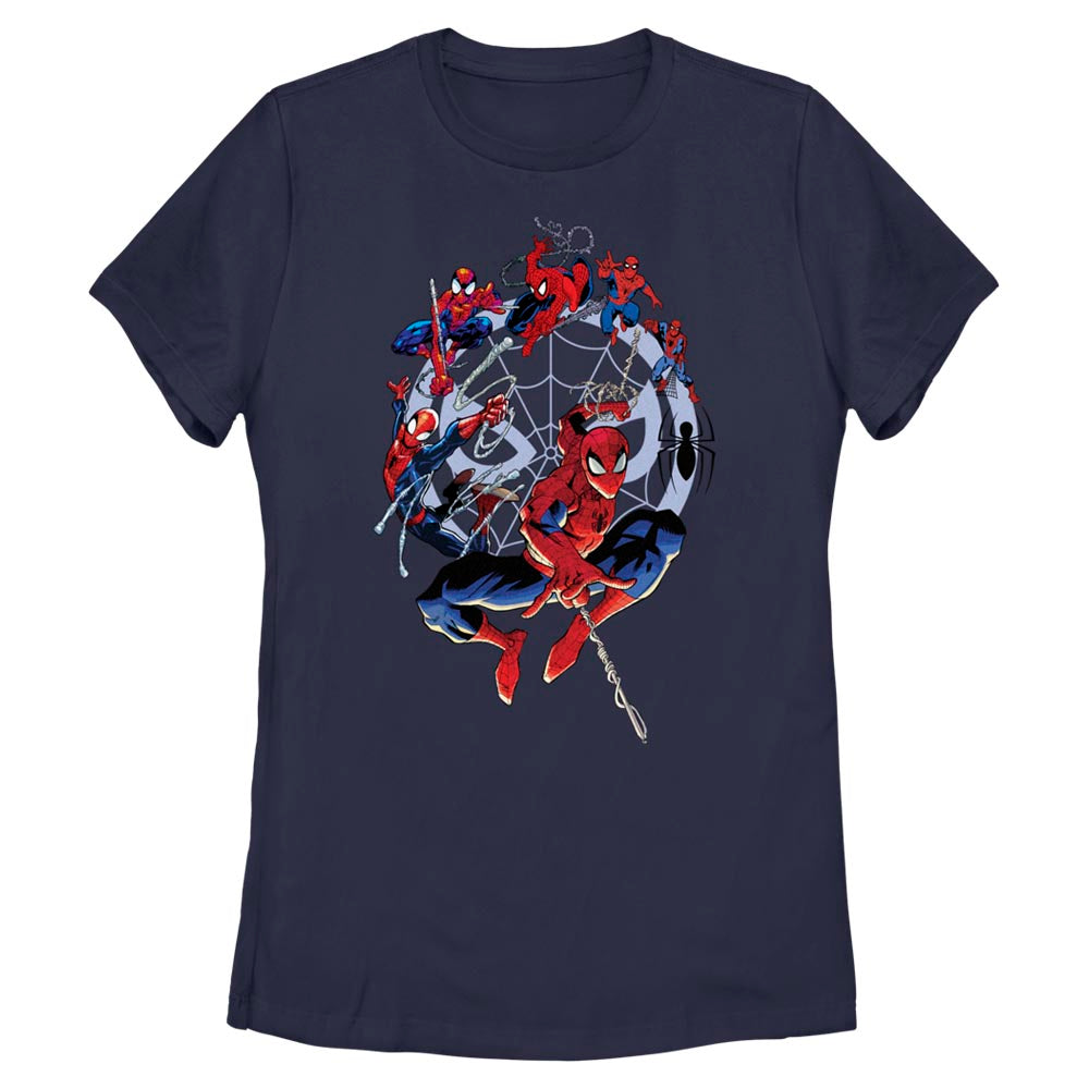 Women's Marvel Spider-Man Beyond Amazing SPIDEY CIRCLE EVOLUTION T-Shirt