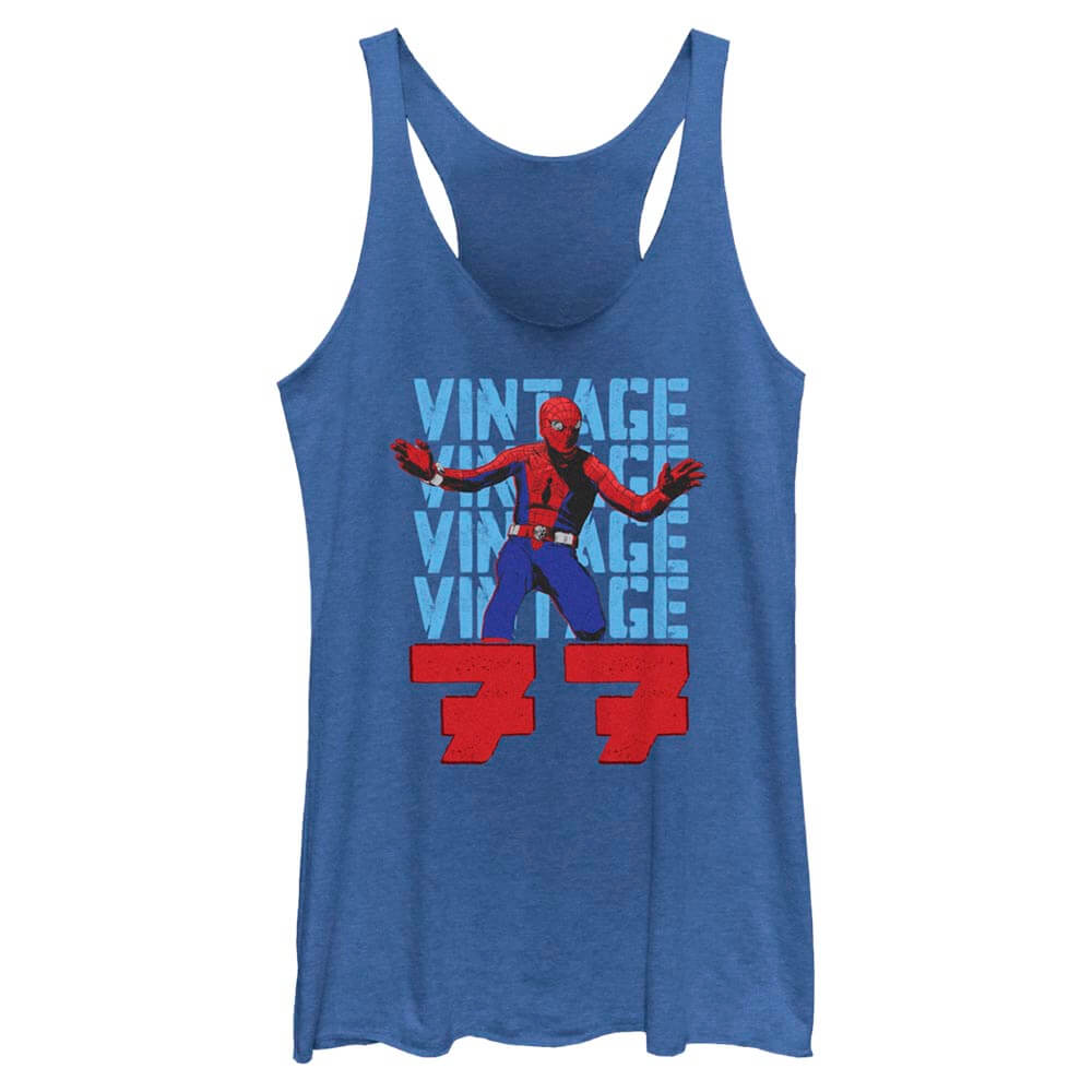 Junior's Marvel VINTAGE 77 SPIDEY Tank Top