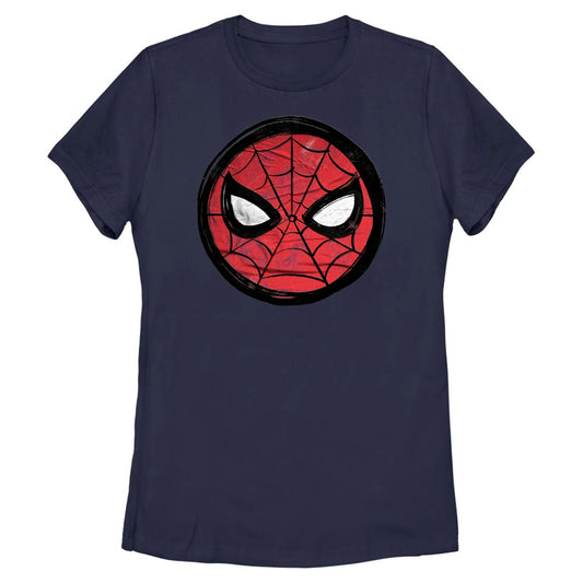 Women's Marvel SPIDEY SKETCH CIRCLE T-Shirt