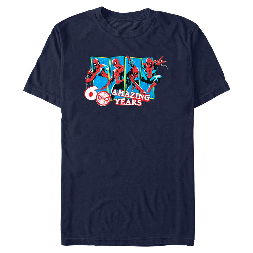 Men's Marvel Spider-Man Beyond Amazing 60 AMAZING YEARS T-Shirt