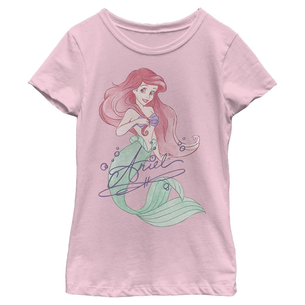 Girl's Disney Signed Ariel T-Shirt