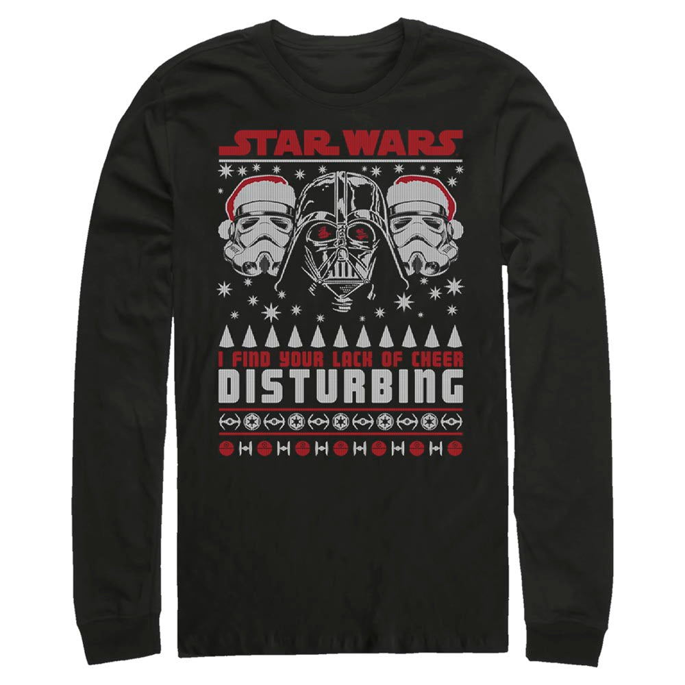 Men's Star Wars Disturbing Sweater Long Sleeve T-Shirt